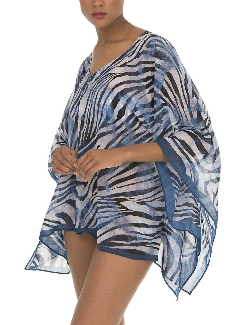 Caftan de plage Cebras Bleu - Kiabi