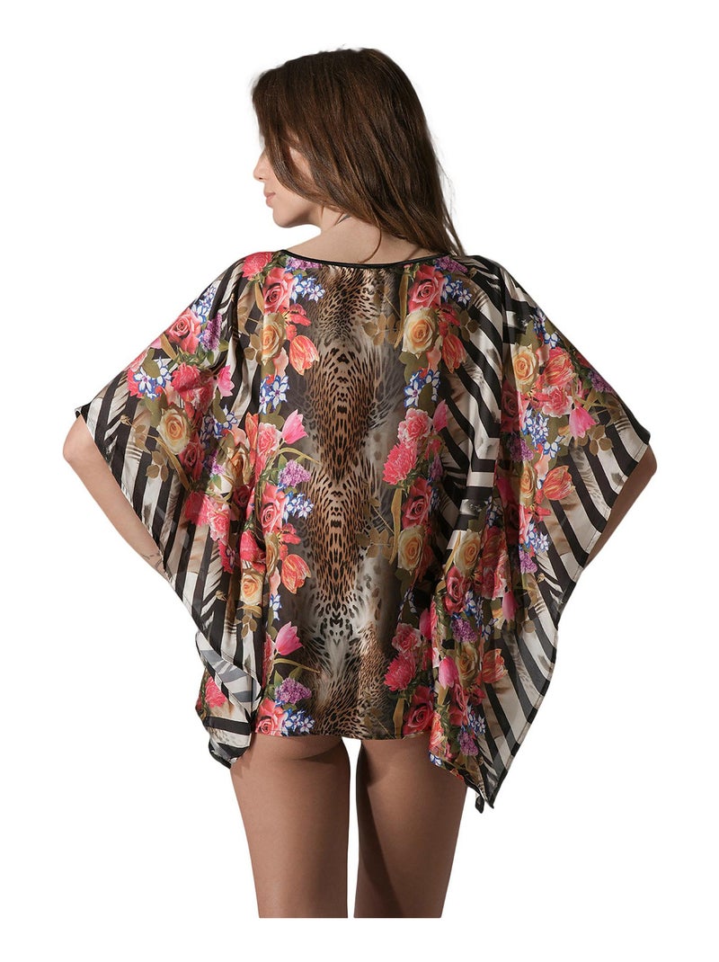 Caftan de plage Feline Multicolore - Kiabi