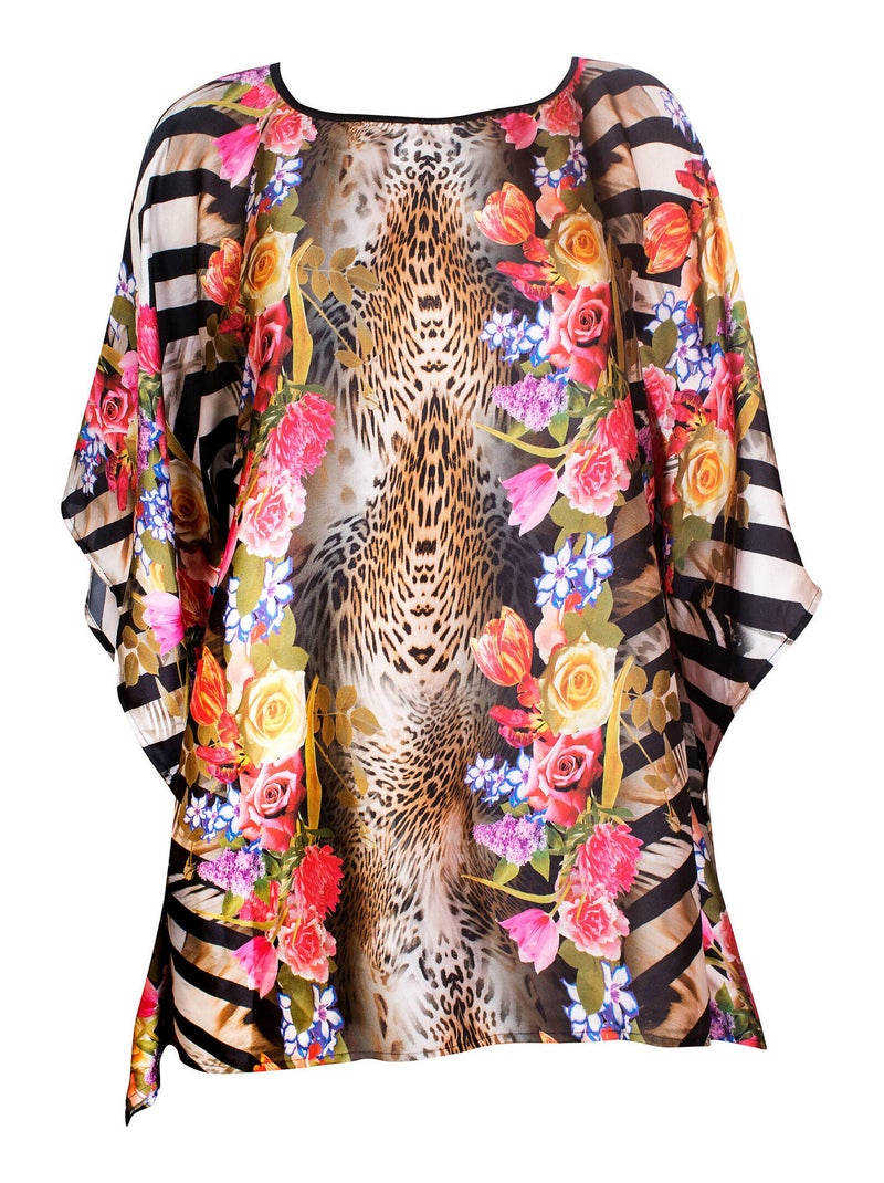 Caftan de plage Feline Multicolore - Kiabi