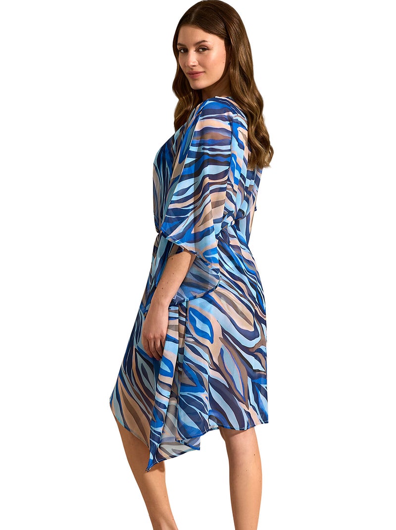 Caftan de plage Iguazu Bleu - Kiabi