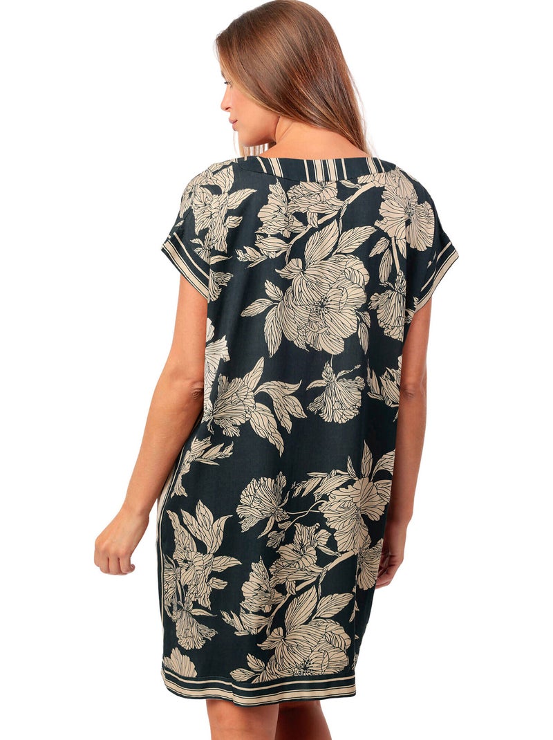 Caftan de plage Luxury Cooper Noir - Kiabi