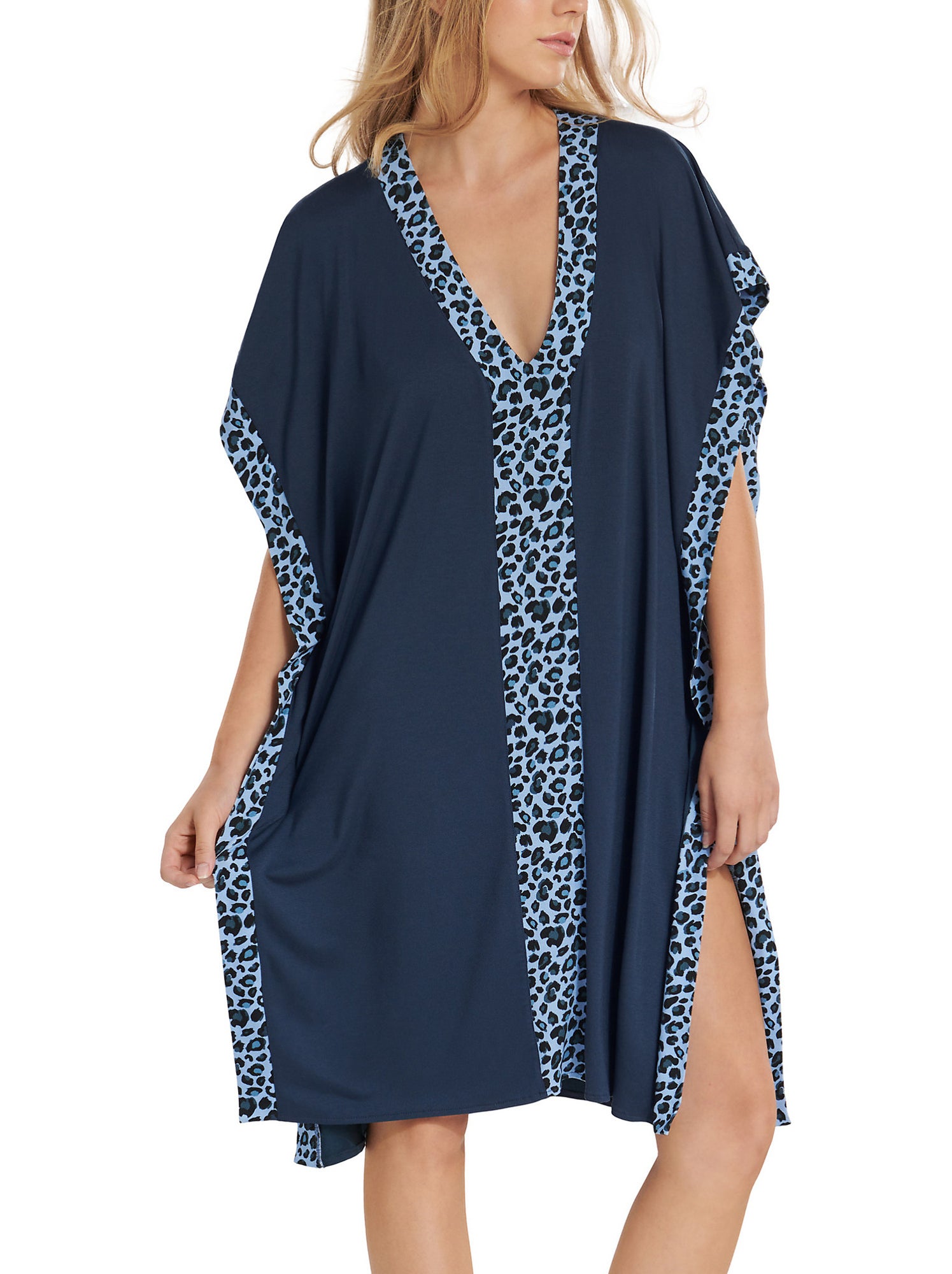 Robe De Plage Femme Longue En Coton Brodé - Caftan été Manches Courtes, Style Bohème - 7