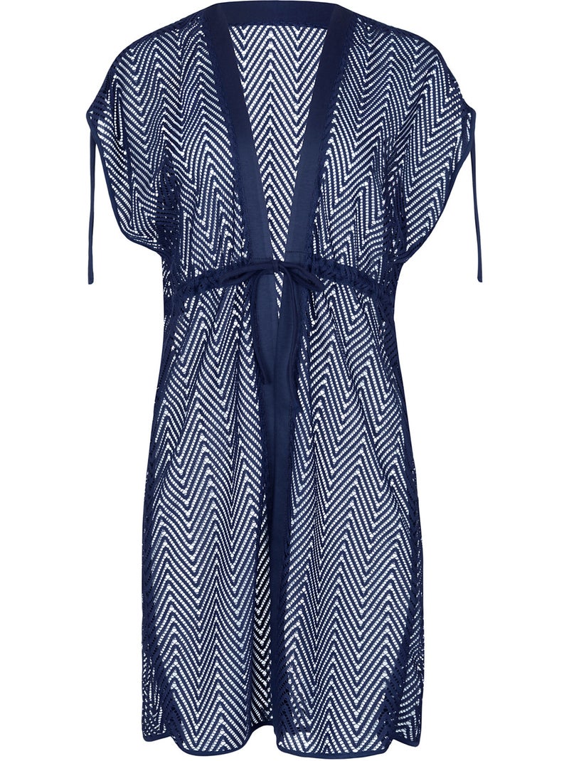 Caftan de plage Santorini Bleu - Kiabi