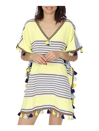 Caftan de plage Sun vert