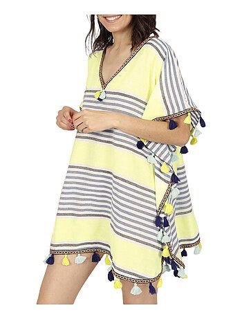 Caftan de plage Sun vert