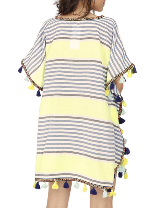 Caftan de plage Sun vert - Kiabi