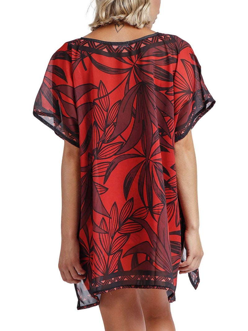 Caftan de plage Sunset Palm Marron - Kiabi