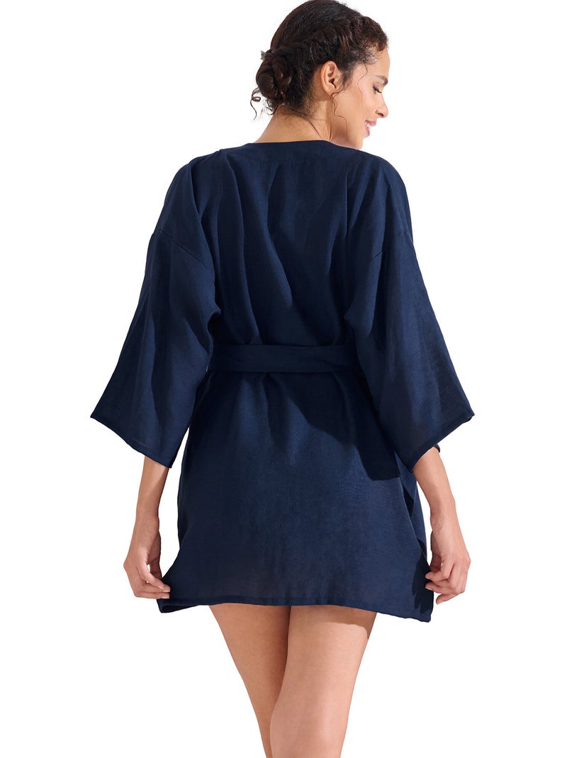 Caftan de plage TANZANIA Bleu - Kiabi