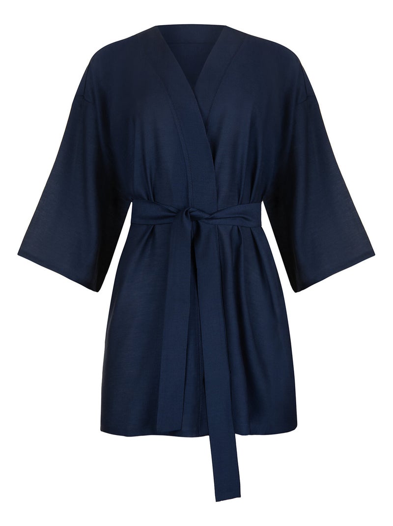 Caftan de plage TANZANIA Bleu - Kiabi