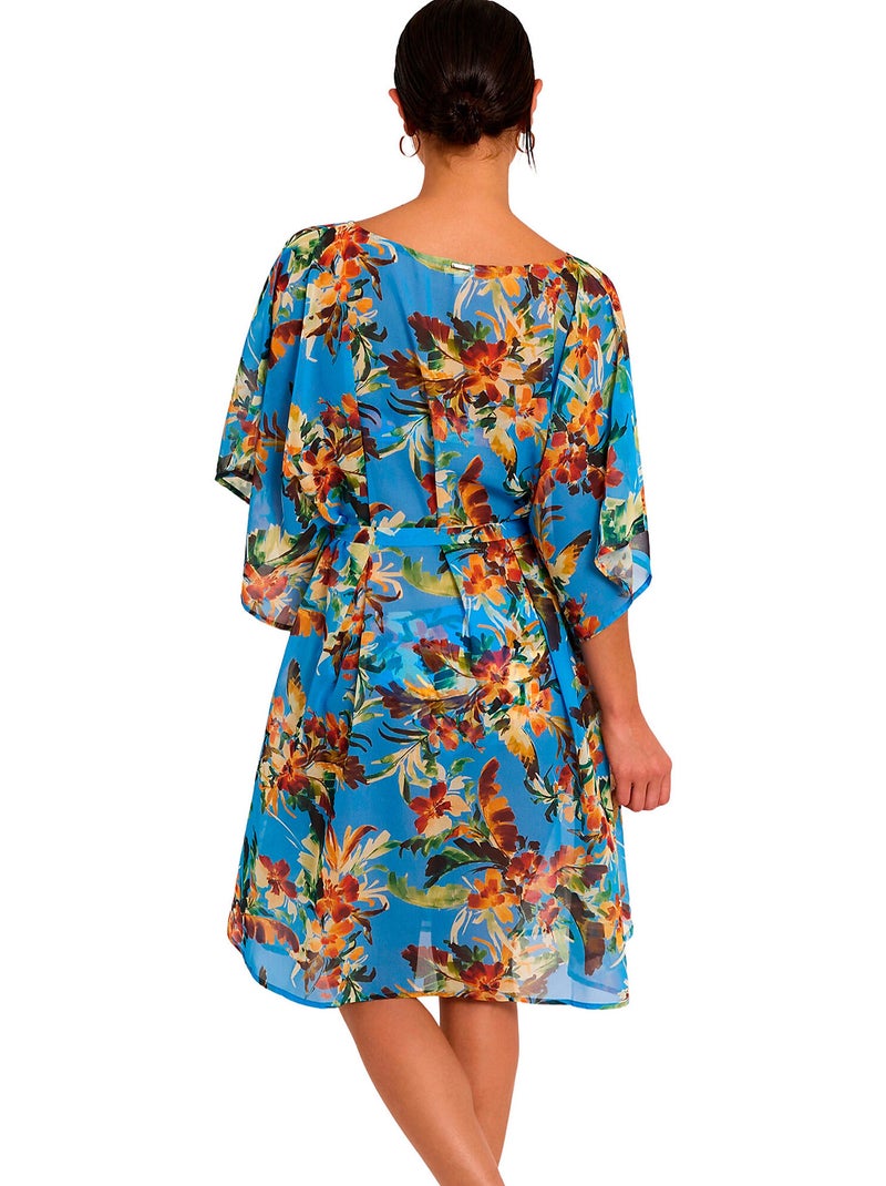 Caftan de plage TROPICO Bleu - Kiabi