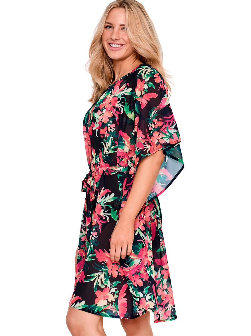 Caftan de plage TROPICO Noir - Kiabi