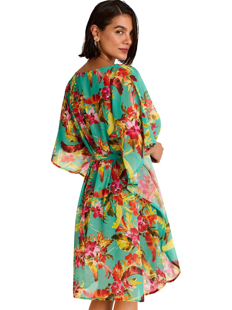 Caftan de plage TROPICO Vert - Kiabi