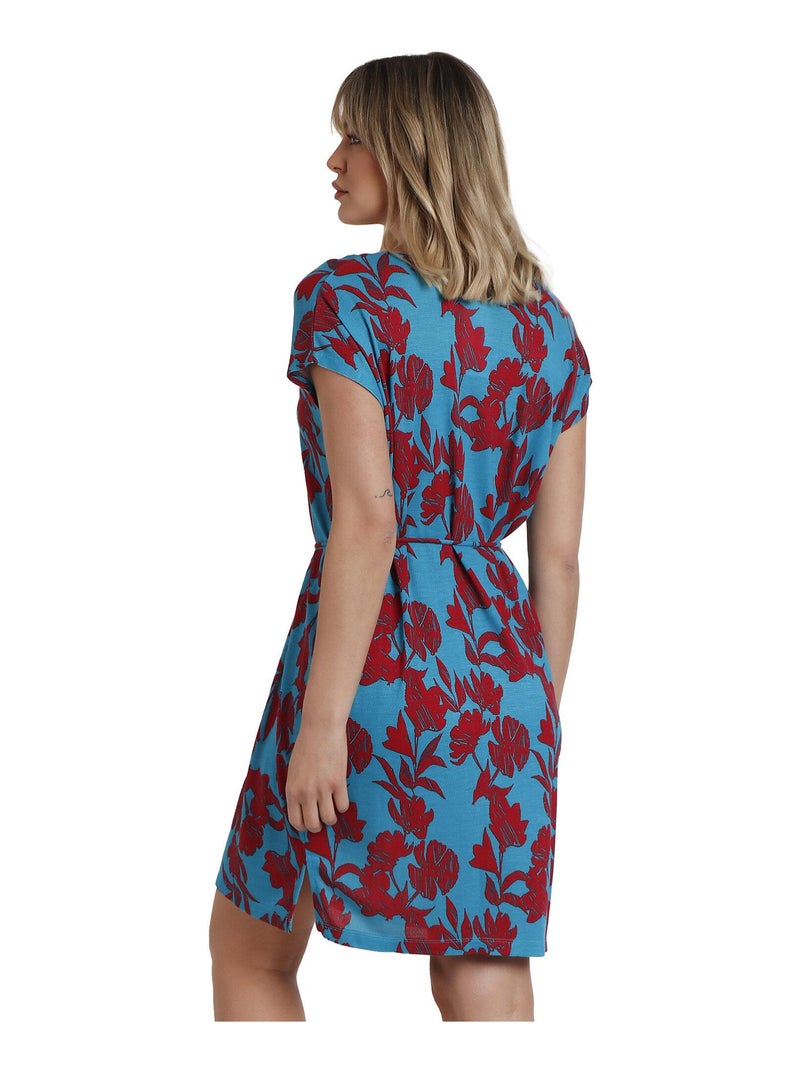 Caftan de plage Waves Bleu turquoise - Kiabi