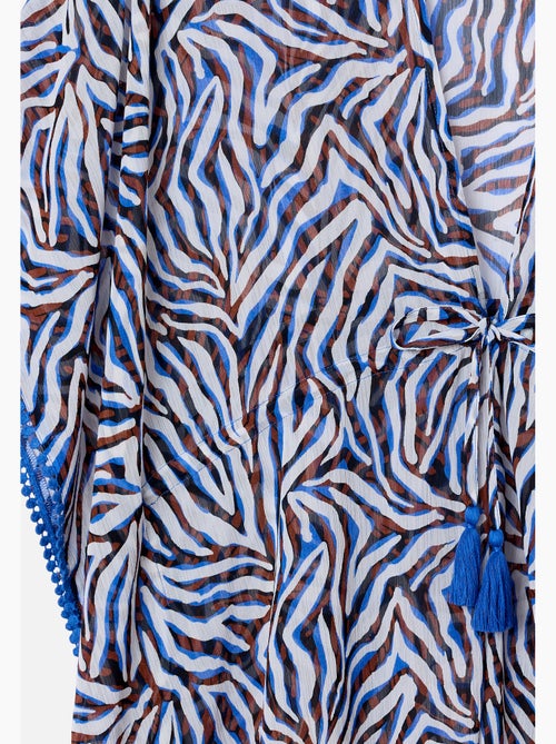 Caftan uni ou imprimé en voile - Damart - Kiabi