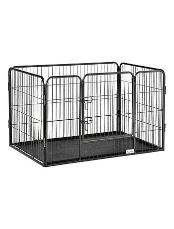 Cage chien démontable - enclos chien intérieur/extérieur
