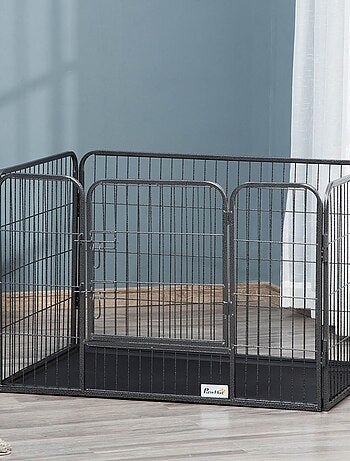 Cage chien démontable - enclos chien intérieur/extérieur