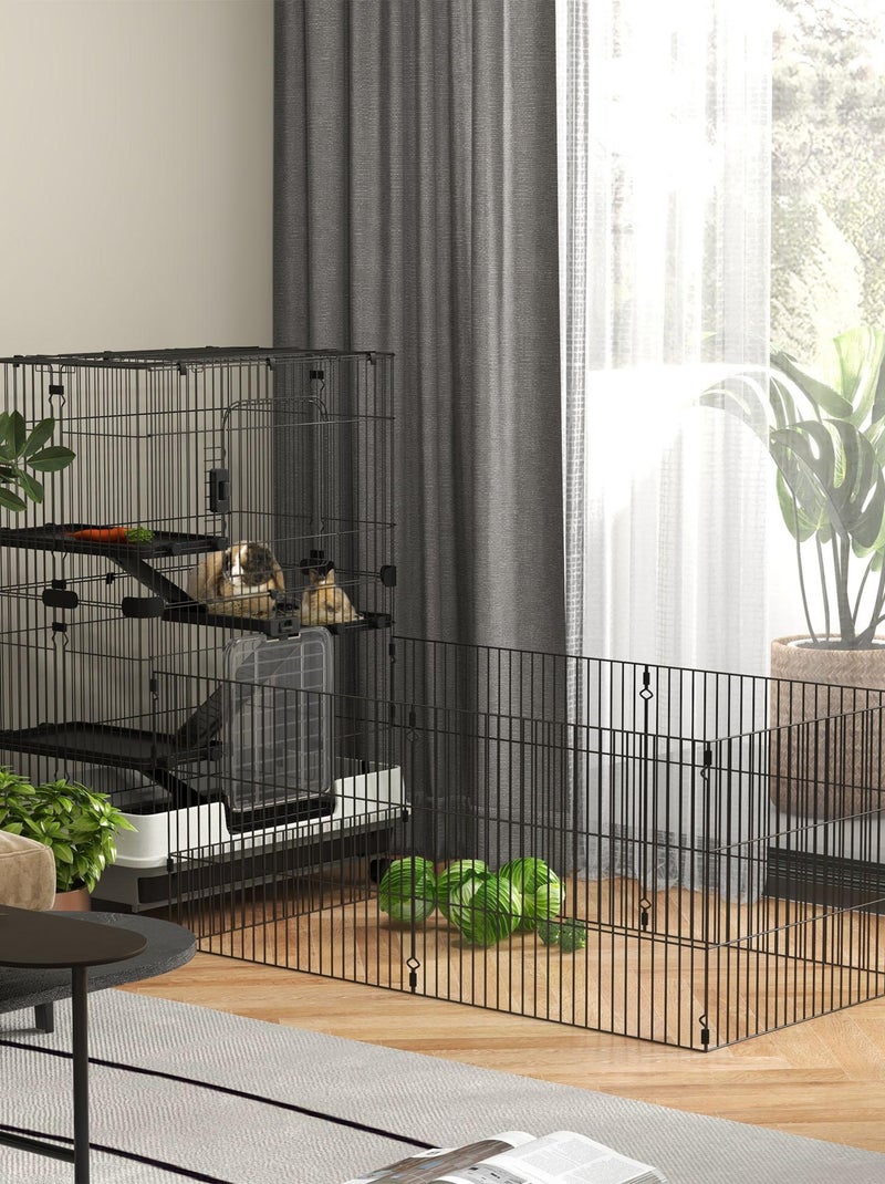Cage chiens XXL sur roulettes Noir - Kiabi
