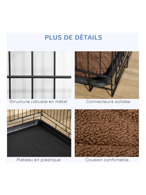 Cage de transport chien 76x53x57cm - Kiabi