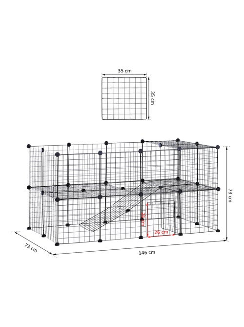 Cage parc enclos modulable pour animaux domestiques - Kiabi