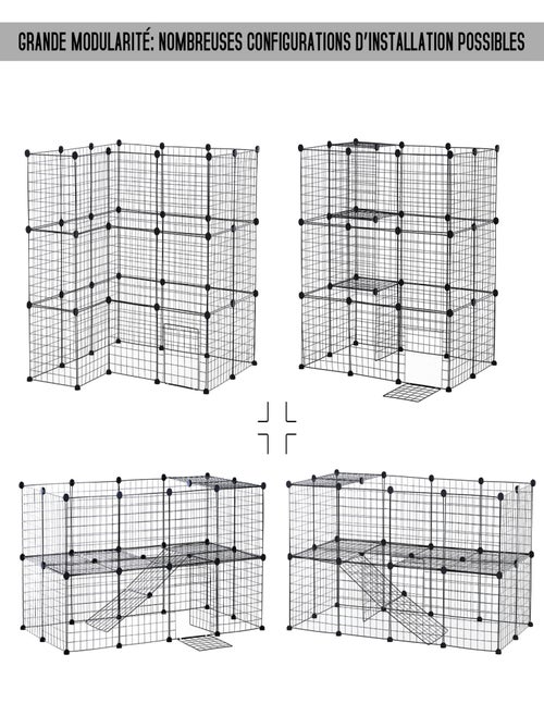 Cage parc enclos modulable pour animaux domestiques - Kiabi