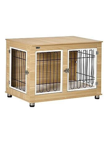 Cage pour chien sur pied style contemporain avec coussin