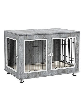 Cage pour chien sur pied style contemporain avec coussin