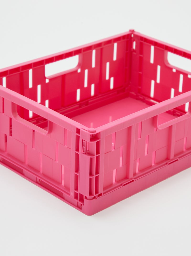 Cagette de rangement en plastique (26 x 17 cm) ROSE - Kiabi