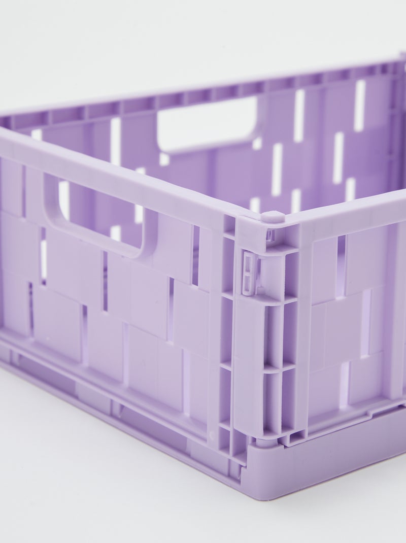 Cagette de rangement en plastique (26 x 17 cm) VIOLET - Kiabi