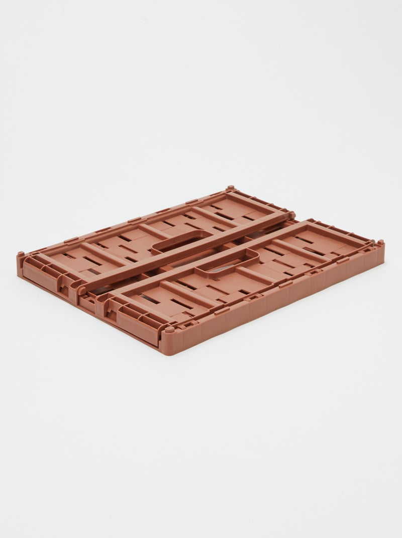 Cagette de rangement en plastique (34 x 25 cm) MARRON - Kiabi