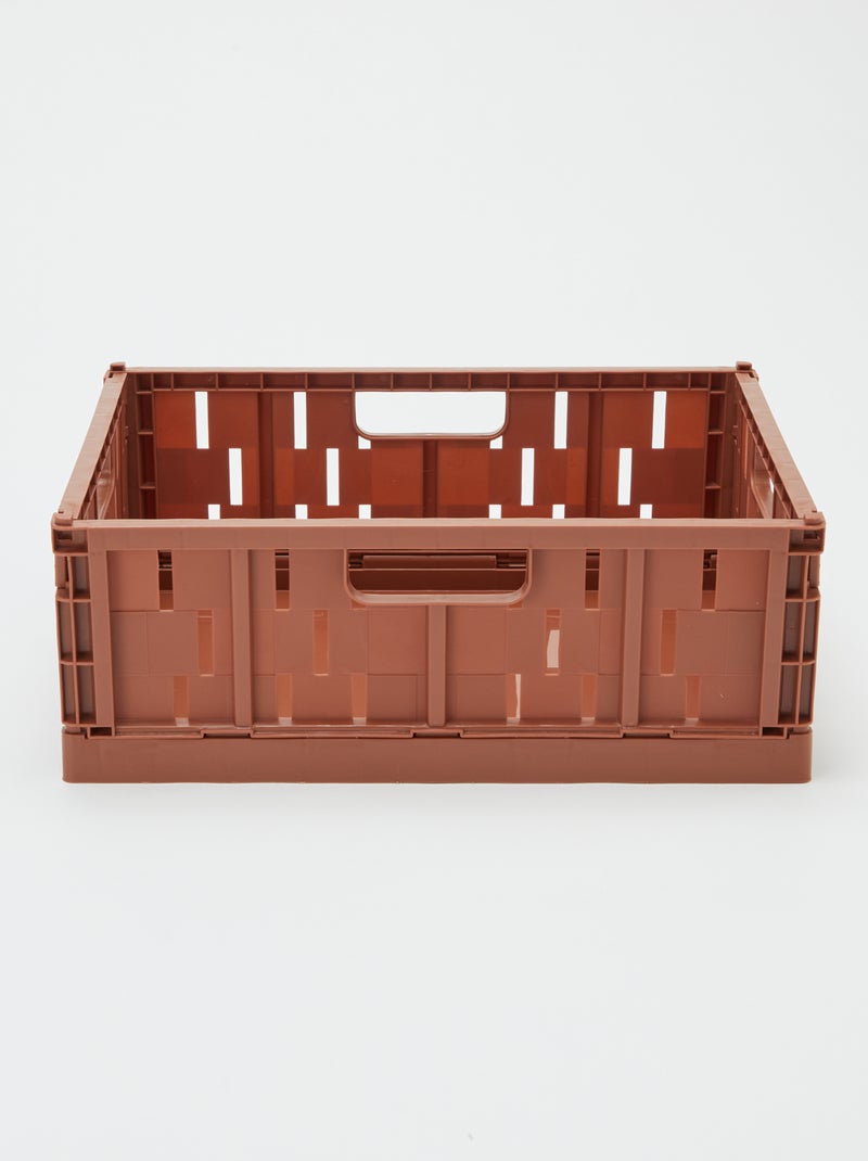 Cagette de rangement en plastique (34 x 25 cm) MARRON - Kiabi