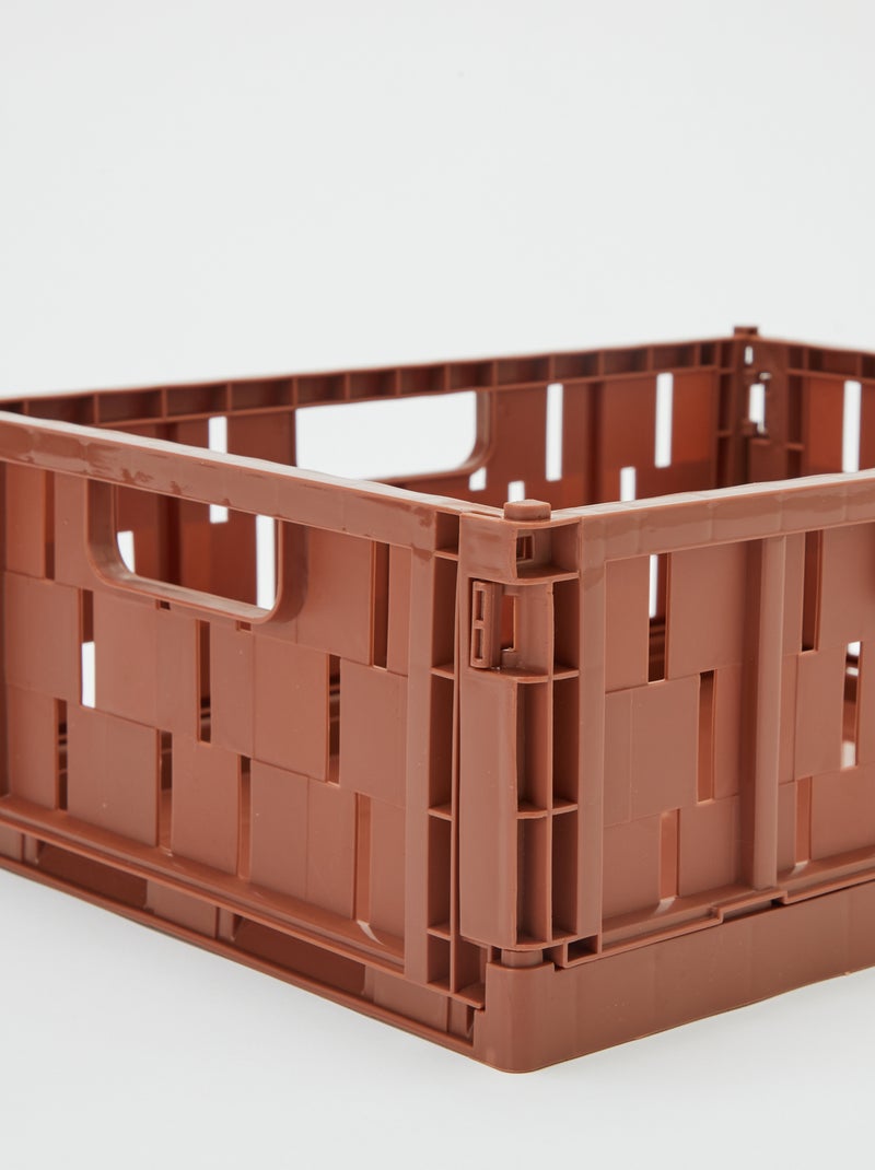 Cagette de rangement en plastique (34 x 25 cm) MARRON - Kiabi