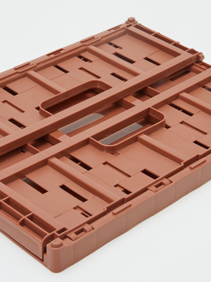 Cagette de rangement en plastique (34 x 25 cm) MARRON - Kiabi