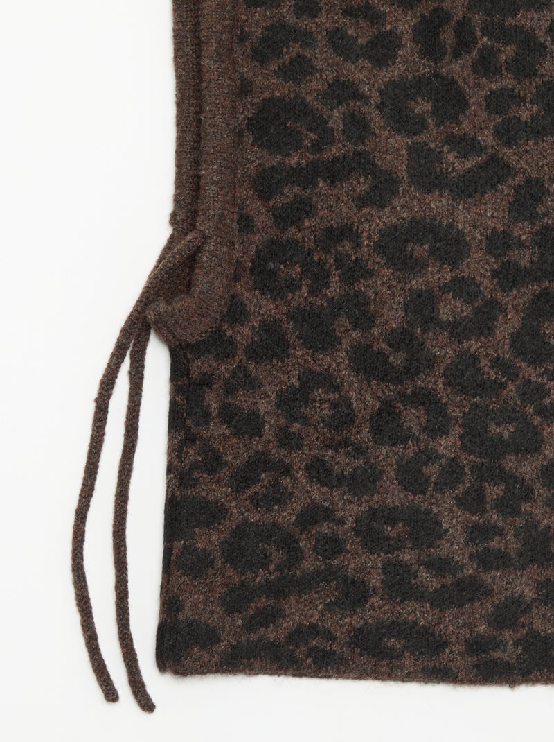 Cagoule avec imprimé 'léopard' Marron - Kiabi