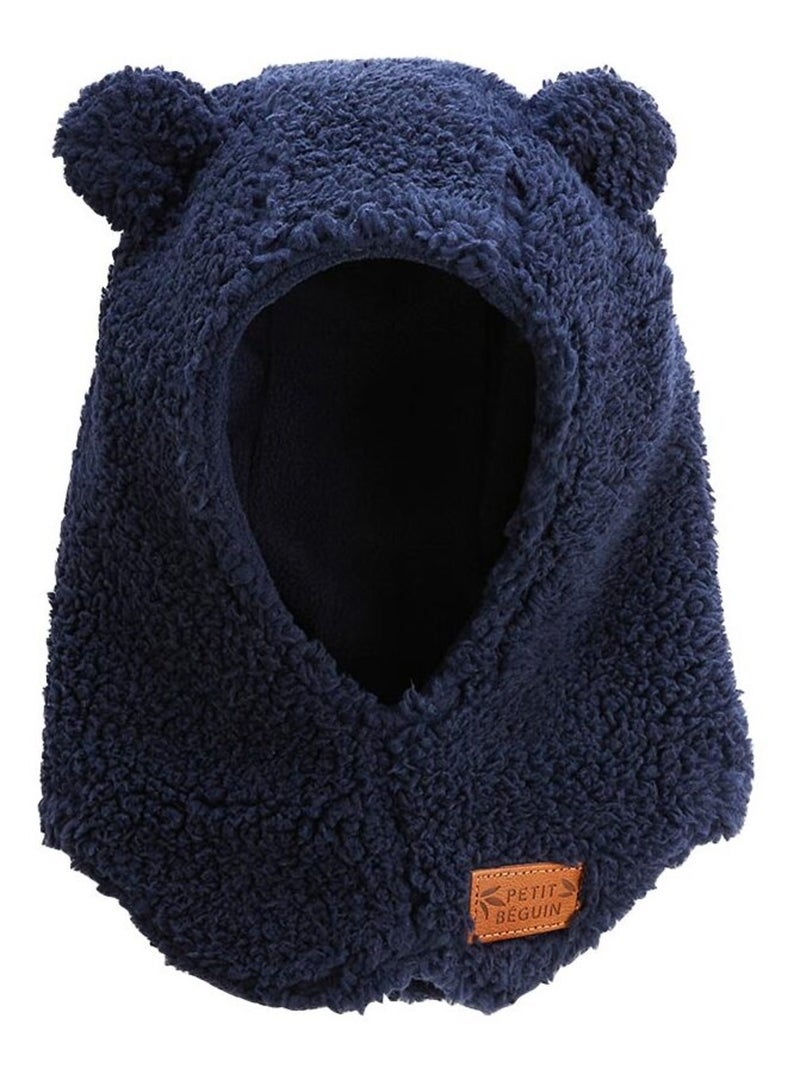 Cagoule bébé en sherpa Anouk Bleu - Kiabi