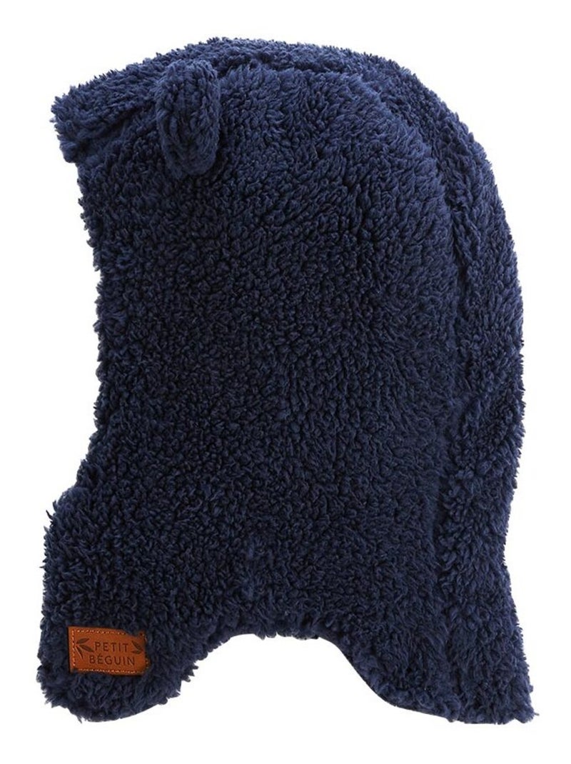 Cagoule bébé en sherpa Anouk Bleu - Kiabi