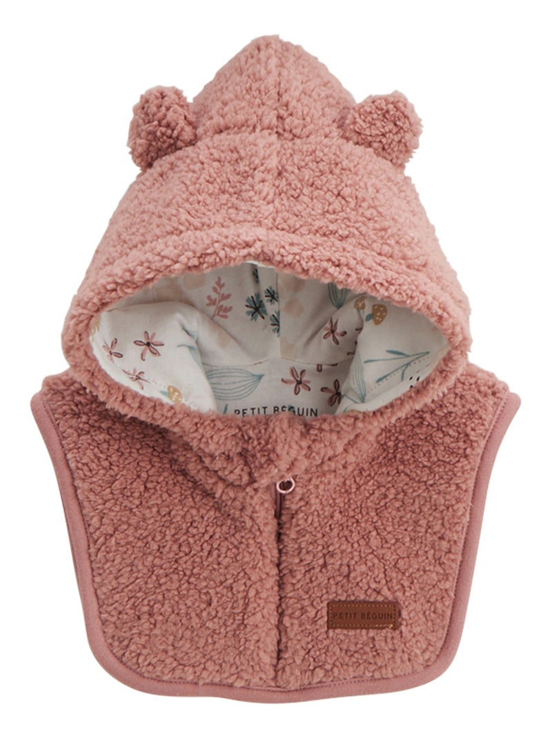 Cagoule bébé en sherpa Bloom Rose - Kiabi