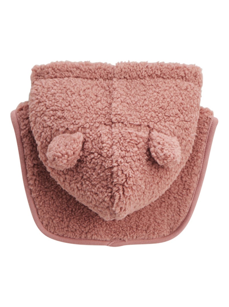 Cagoule bébé en sherpa Bloom Rose - Kiabi