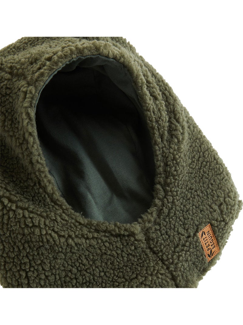 Cagoule bébé en sherpa ginkgo Vert - Kiabi