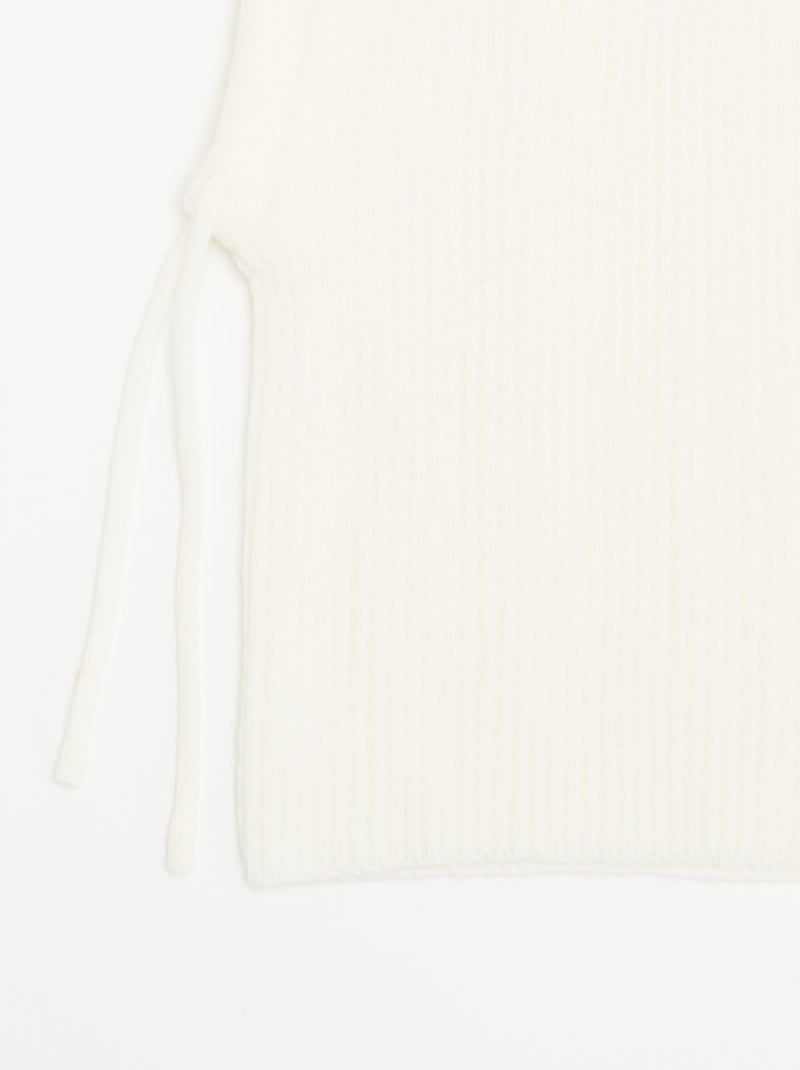 Cagoule côtelée unie Blanc - Kiabi