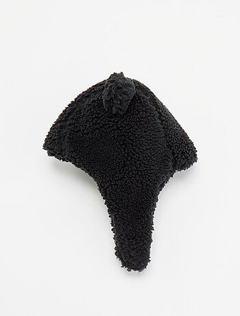 Cagoule effet moutonné avec oreilles fantaisies
