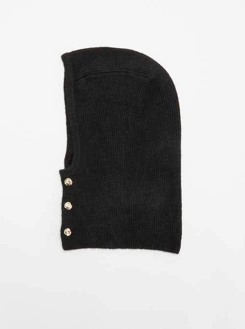 Cagoule en maille avec boutons dorés - Kiabi Cagoule en maille avec boutons dorés - Kiabi