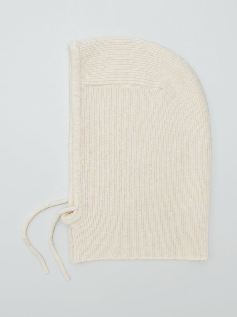 Cagoule en maille unie Beige - Kiabi