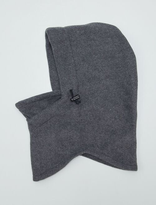 Cagoule en tricot - gris - Kiabi - 6.00€