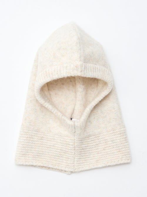 Cagoule fantaisie tricotée - Kiabi