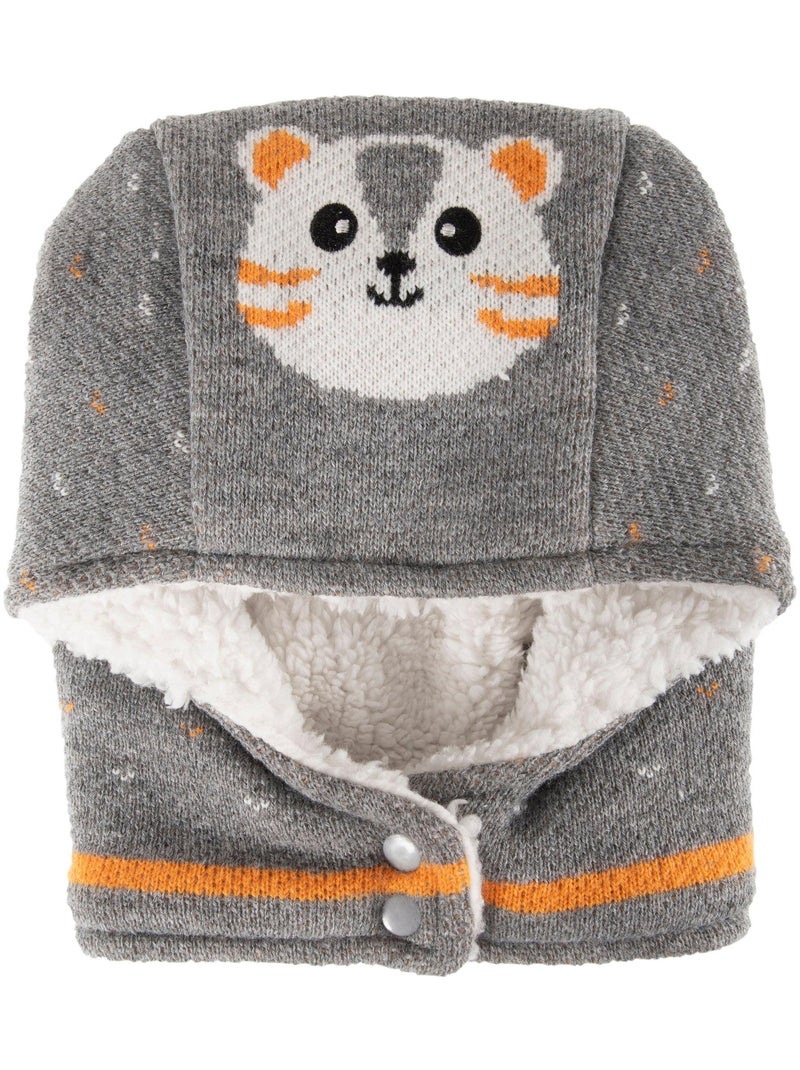 Cagoule ultra douce, 2 à 4 ans bébé garçon Isotoner Gris Gris - Kiabi