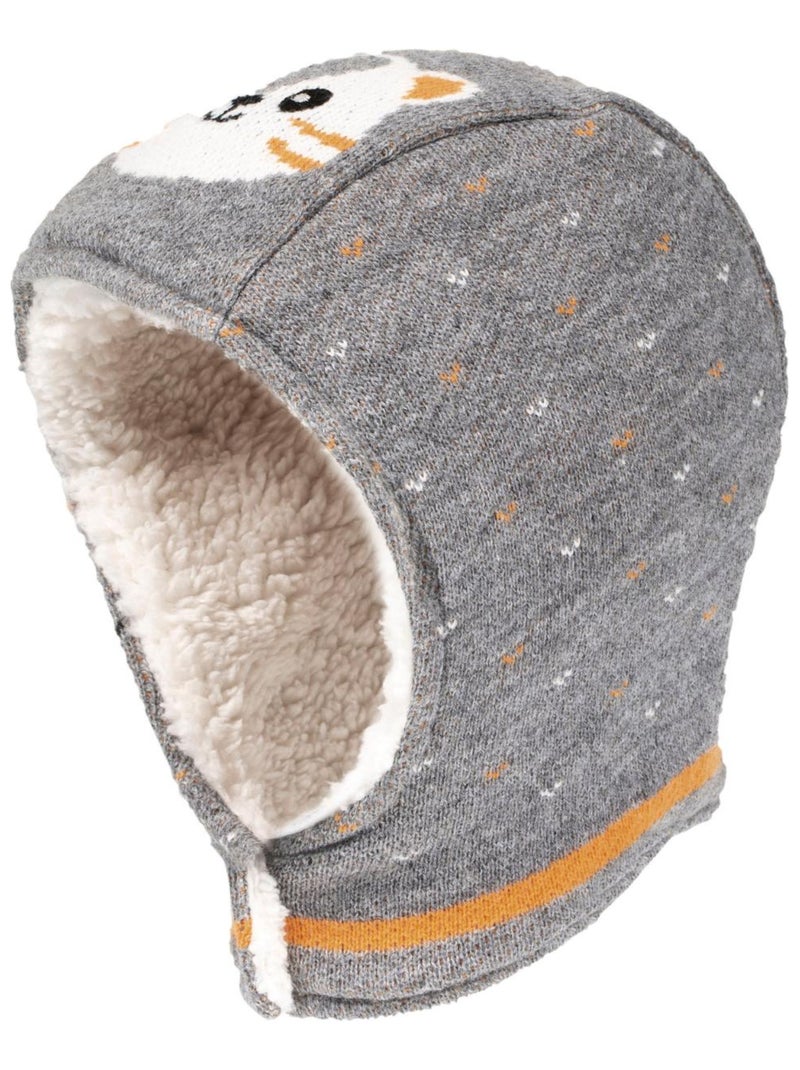 Cagoule ultra douce, 2 à 4 ans bébé garçon Isotoner Gris Gris - Kiabi