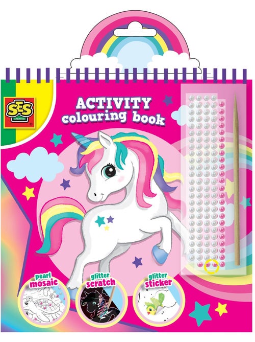 Cahier d’activités de coloriage à paillettes 3 en 1 - Kiabi