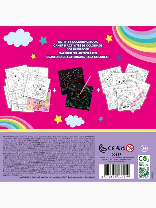 Cahier d’activités de coloriage à paillettes 3 en 1 - Kiabi