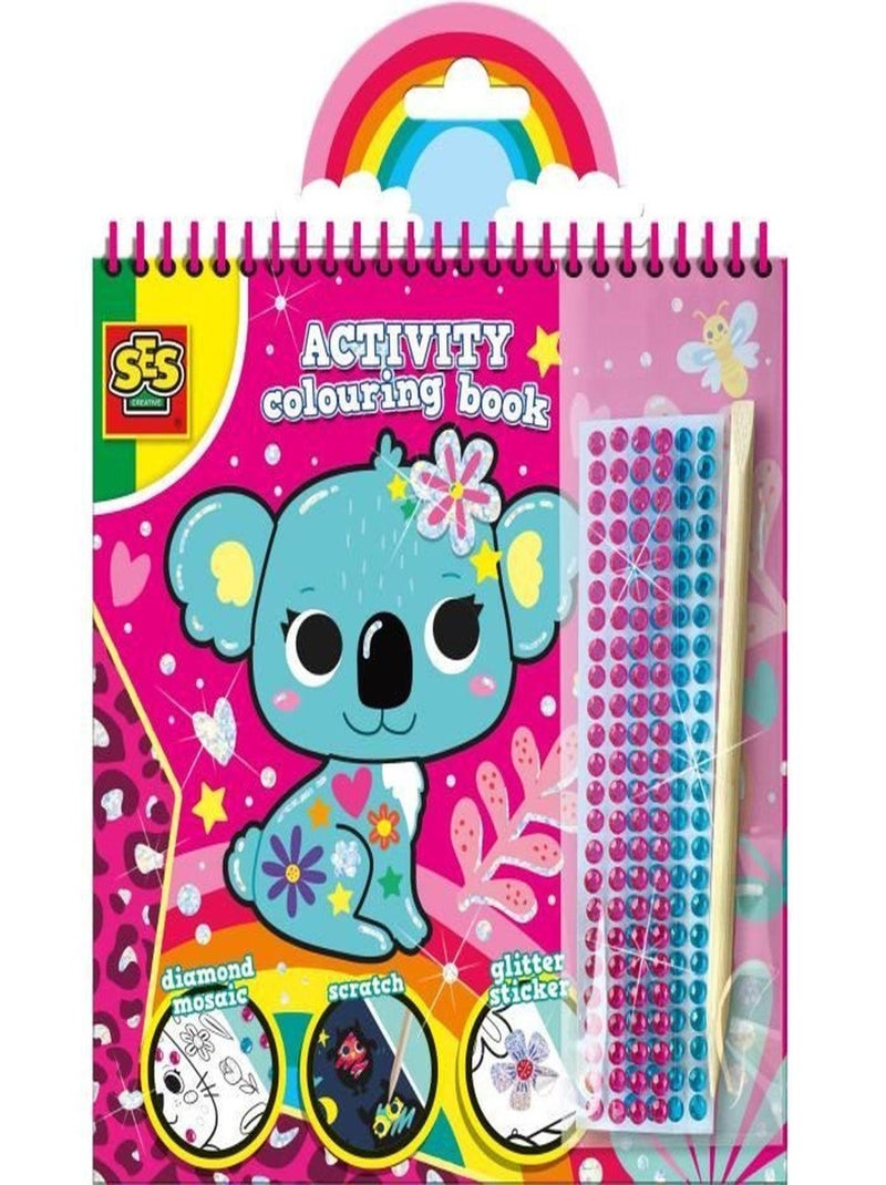 Cahier d'activités de coloriage avec des diamants - Ses Creative N/A - Kiabi