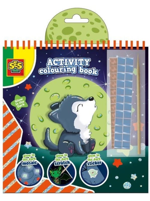 Cahier d’activités de coloriage phosphorescent 3 en 1 - Kiabi